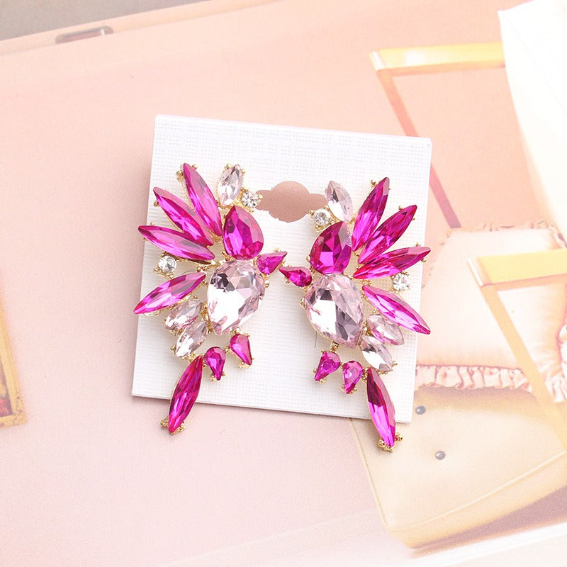 New Irregular Crystal Stud Earrings - Zi Collection Hub