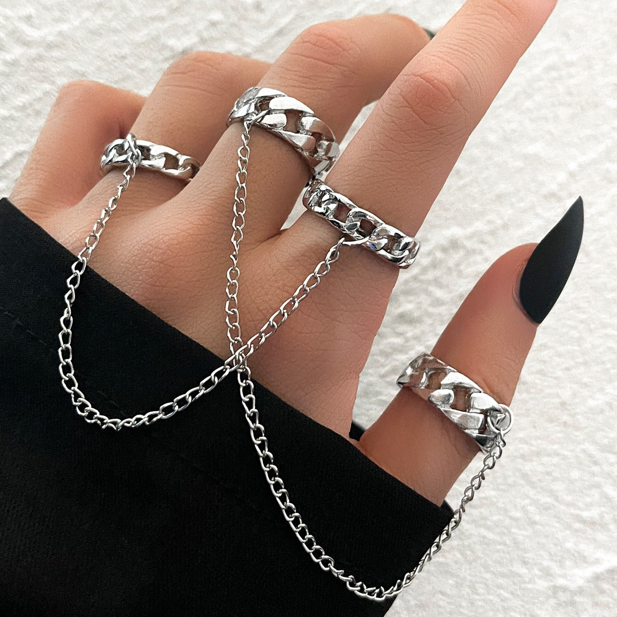 Punk Cool Hip Hop Chain Rings - Zi Collection Hub