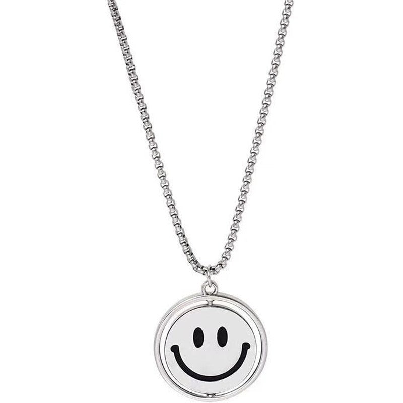 Hip-hop Rotating Smiling Face Pendant - Zi Collection Hub