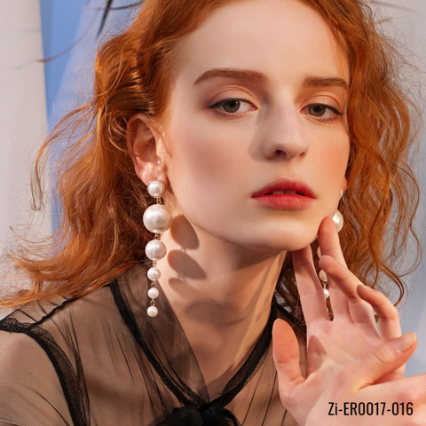 Pearl Long Earrings