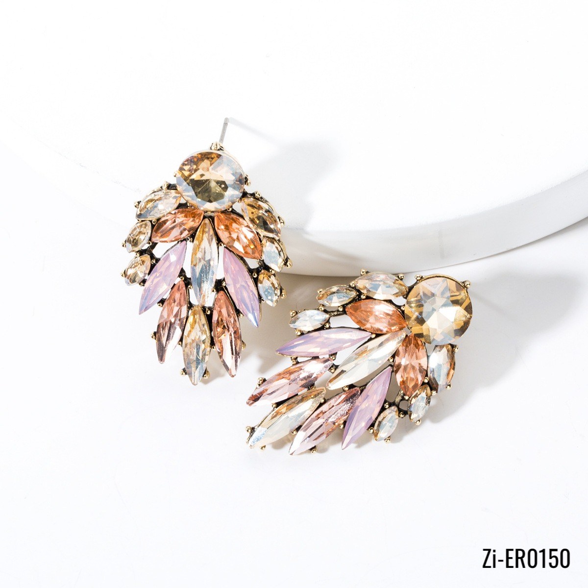 Bohemian Stylish Floral Leaf Blooming Stud Earrings - Zi Collection Hub