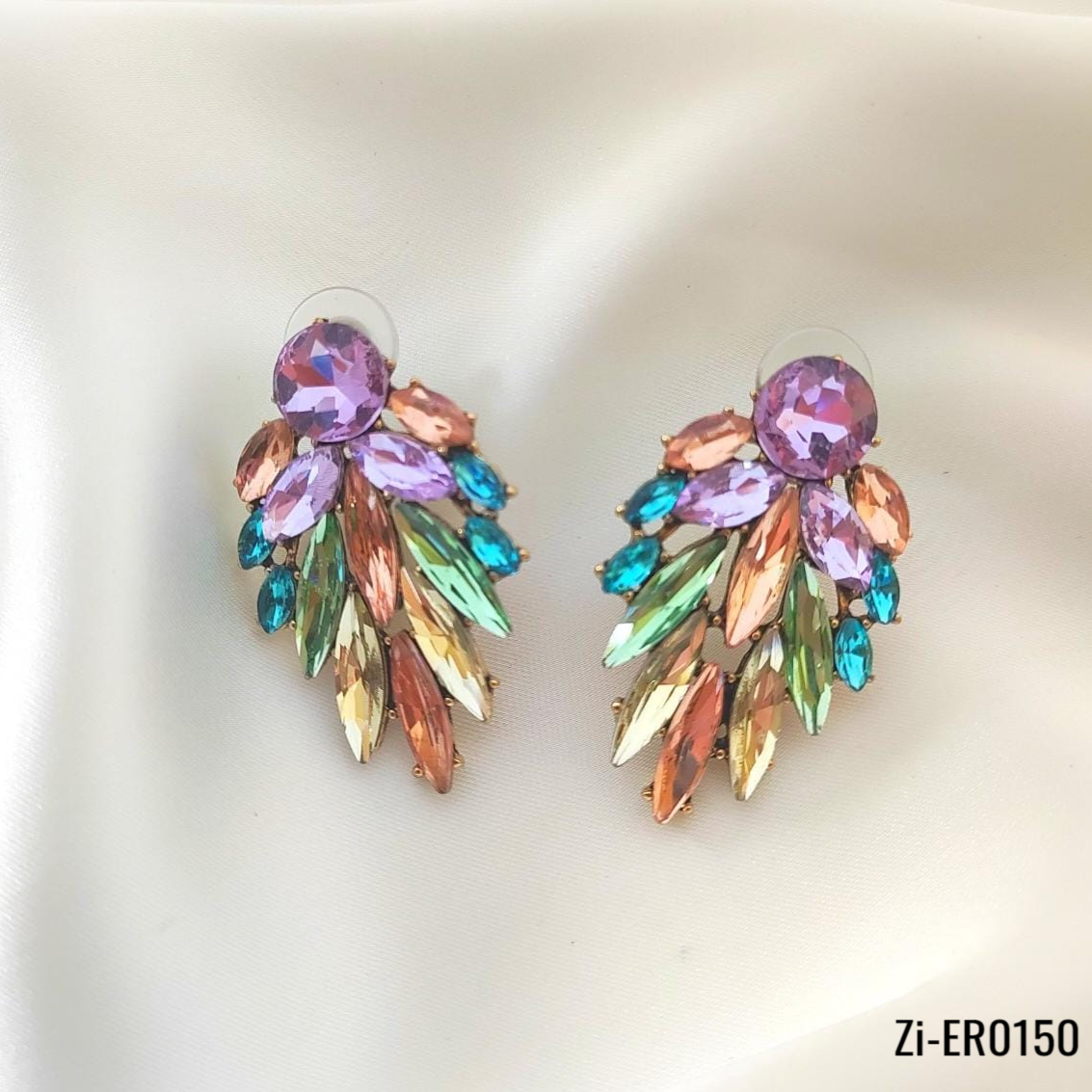 Bohemian Stylish Floral Leaf Blooming Stud Earrings - Zi Collection Hub