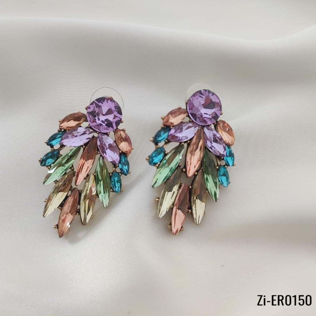 Bohemian Stylish Floral Leaf Blooming Stud Earrings - Zi Collection Hub