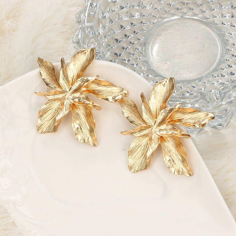 Multi-Layer Flower Metal Earrings - Zi Collection Hub