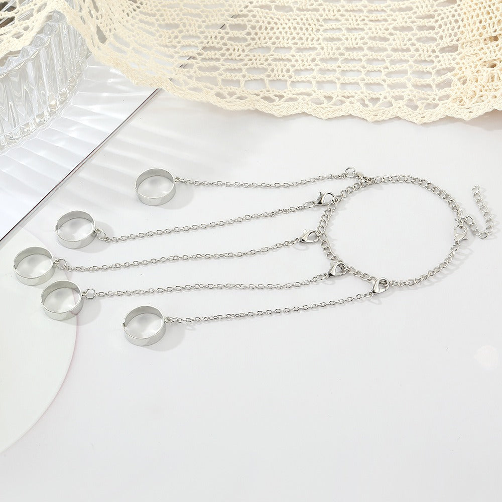 Hip Hop New Combination Joint Rings Set Silver - Zi Collection Hub