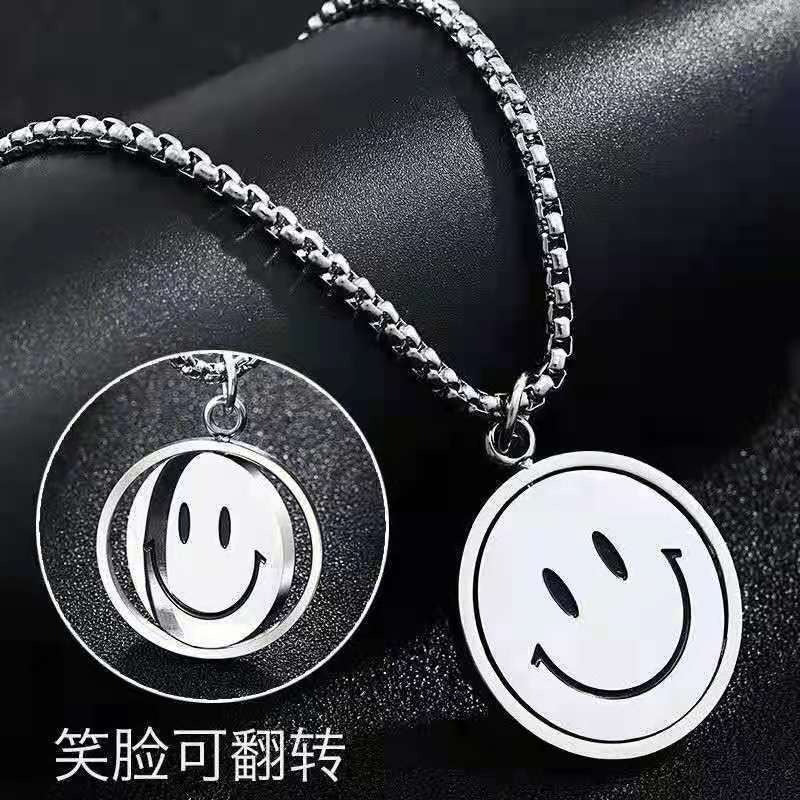 Hip-hop Rotating Smiling Face Pendant - Zi Collection Hub