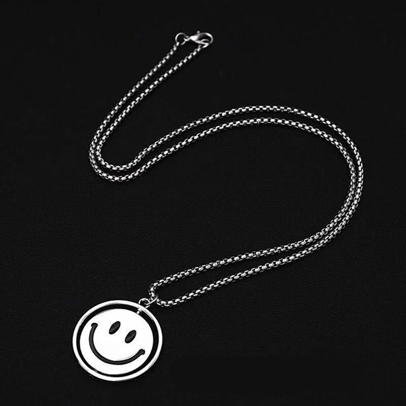 Hip-hop Rotating Smiling Face Pendant - Zi Collection Hub