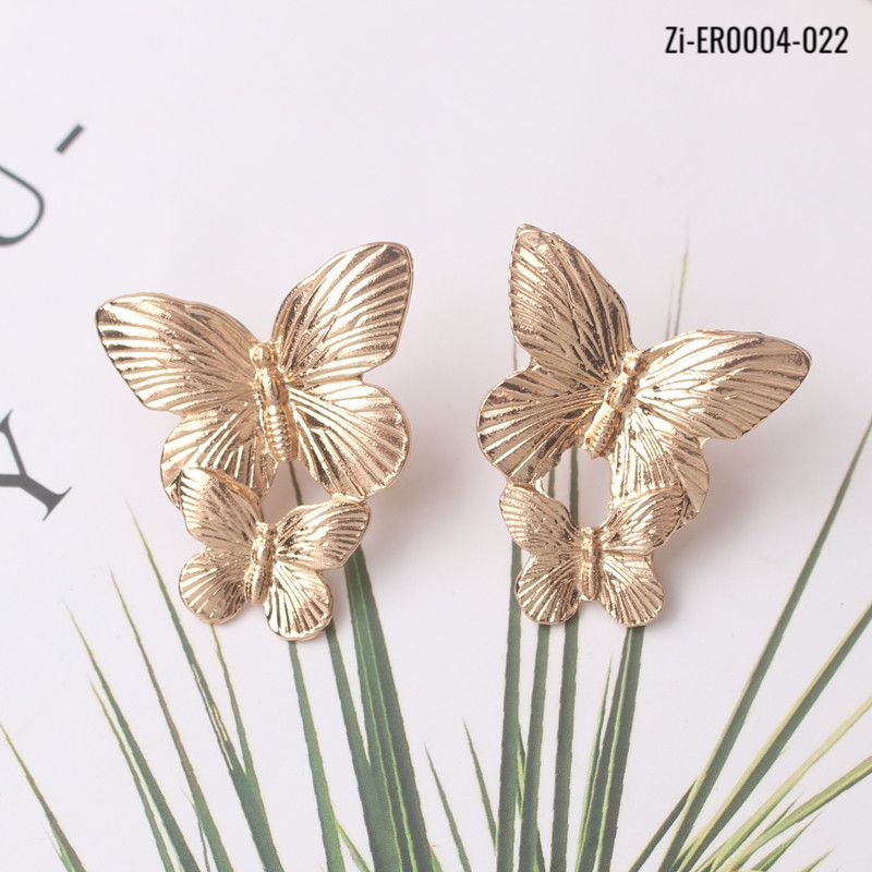Double Butterfly Earrings - Zi Collection Hub