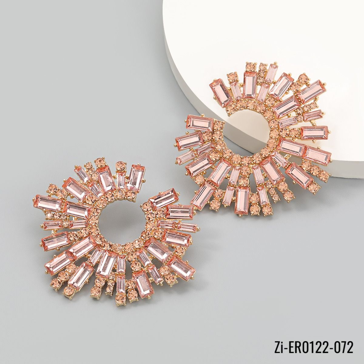Shiny Rhinestone Drop Earrings - Zi Collection Hub