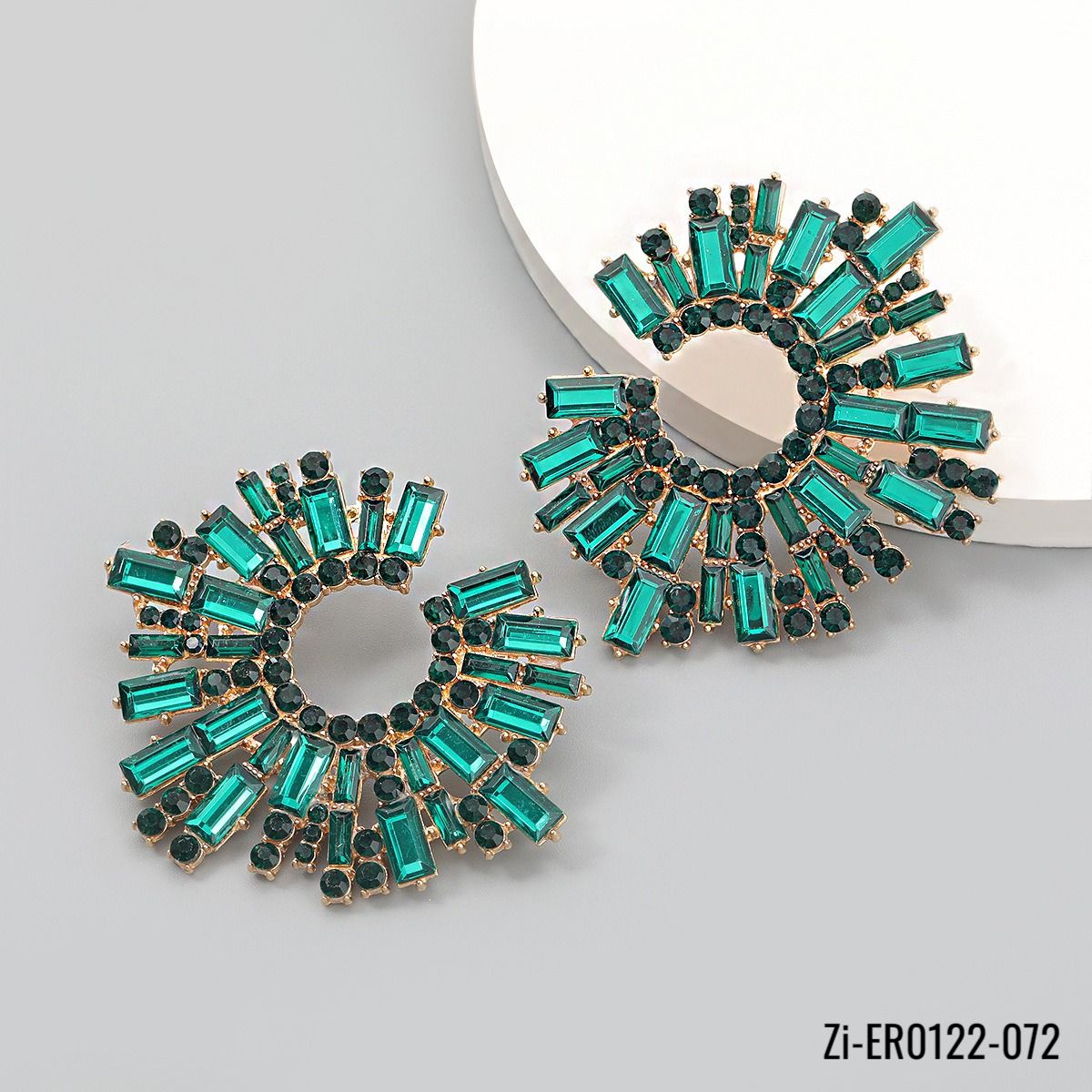 Shiny Rhinestone Drop Earrings - Zi Collection Hub