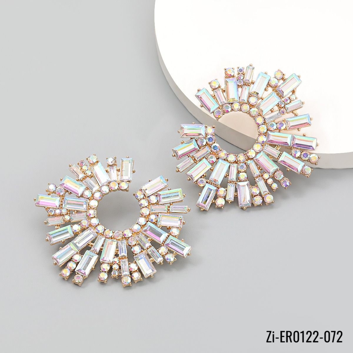 Shiny Rhinestone Drop Earrings - Zi Collection Hub