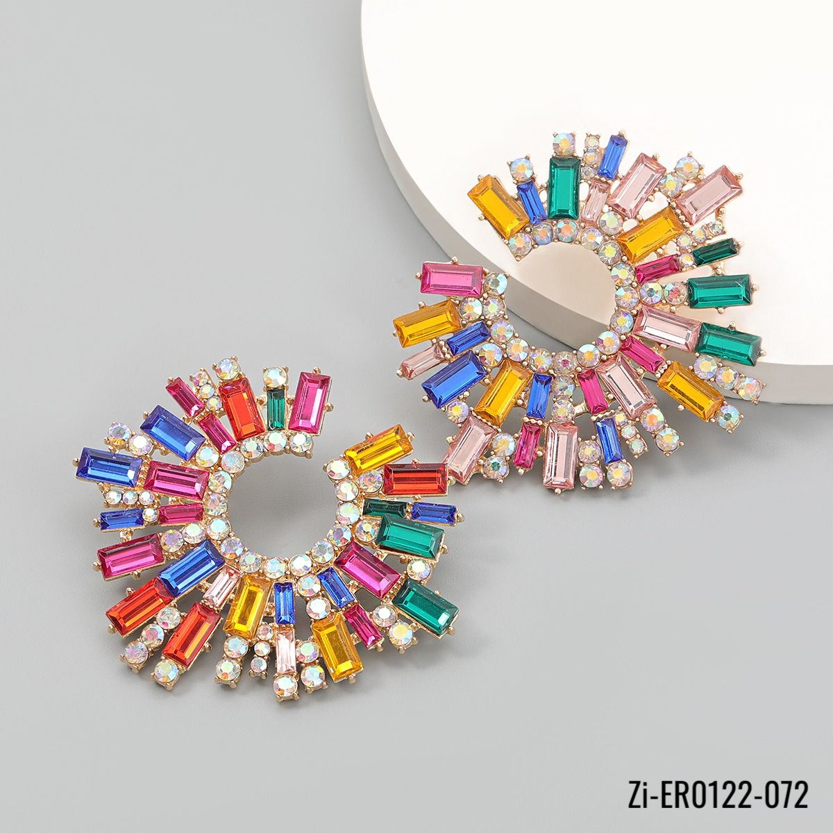Shiny Rhinestone Drop Earrings - Zi Collection Hub