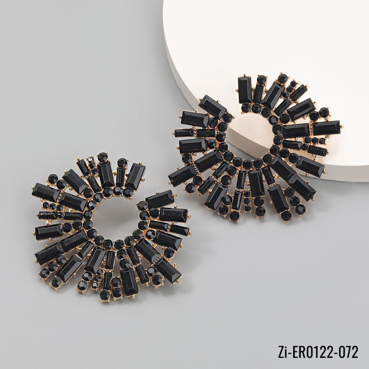 Shiny Rhinestone Drop Earrings - Zi Collection Hub