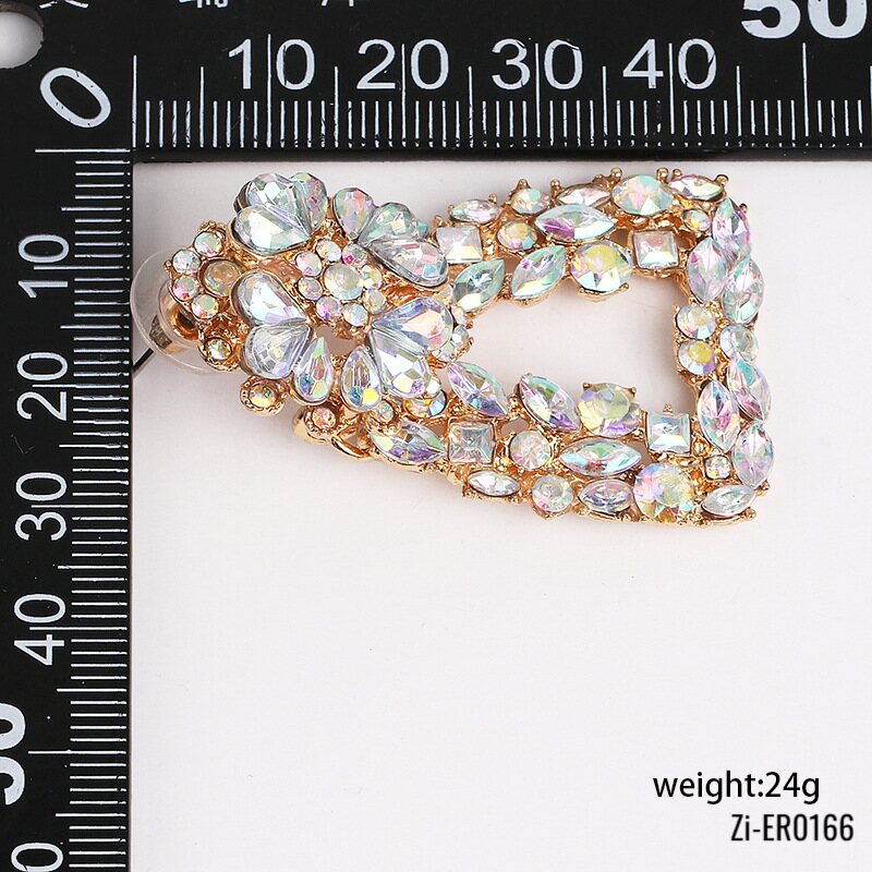 Rhinestone Alloy Stud Earrings - Zi Collection Hub
