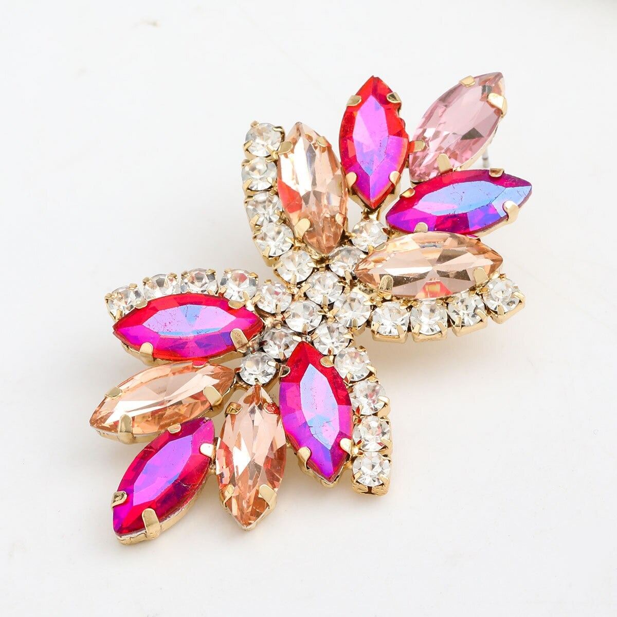 Crystal Dangle Statement Earrings - Zi Collection Hub