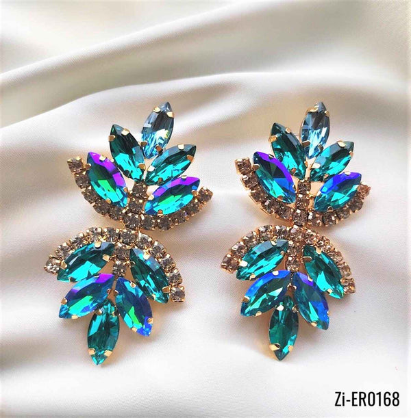 Crystal Dangle Statement Earrings - Zi Collection Hub