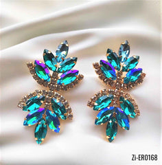 Crystal Dangle Statement Earrings