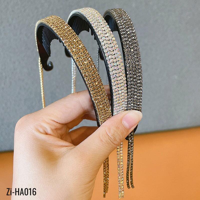 Fringed Rhinestone Ball Head Ponytail Buckle Hair Tie Grasping Clip - Zi Collection Hub