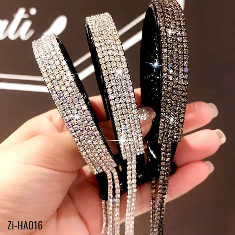Fringed Rhinestone Ball Head Ponytail Buckle Hair Tie Grasping Clip - Zi Collection Hub
