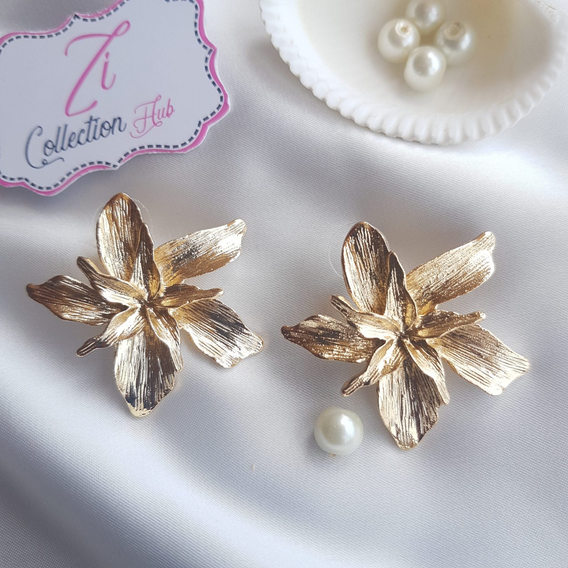 Multi-Layer Flower Metal Earrings - Zi Collection Hub