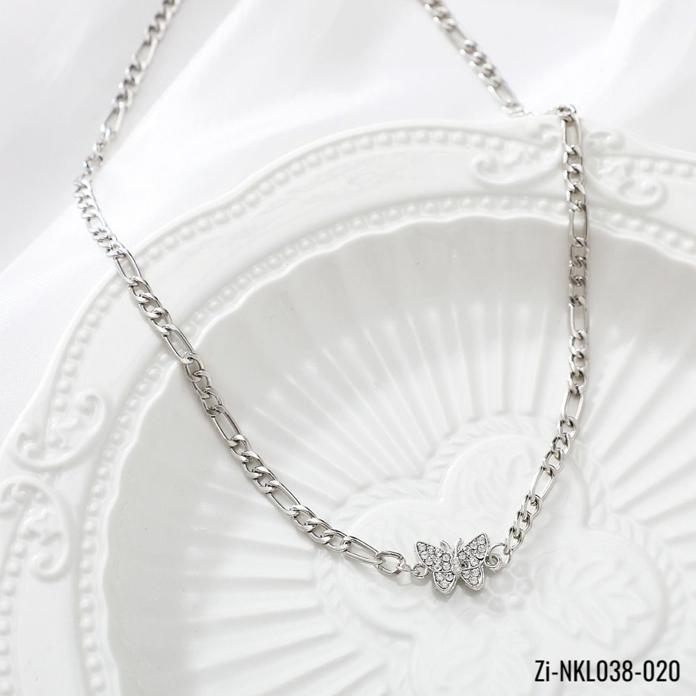 Cool Butterfly Pattern Metal Pendant Necklace - Zi Collection Hub