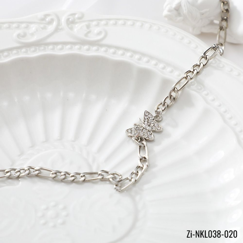 Cool Butterfly Pattern Metal Pendant Necklace - Zi Collection Hub