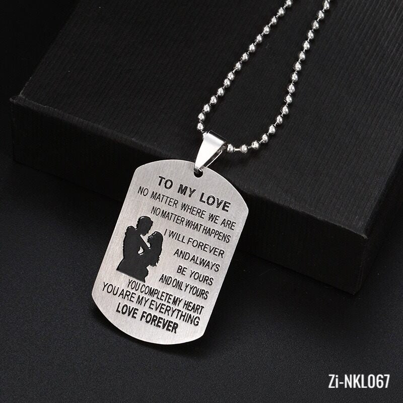 To My Love Letters Charm Necklace - Zi Collection Hub