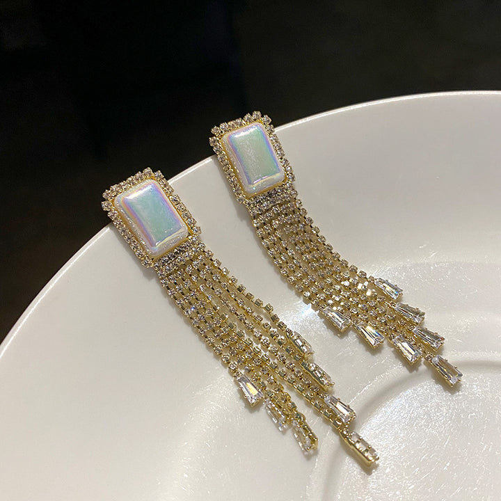 High-End Light Luxury Long Tassel Earrings - Zi Collection Hub