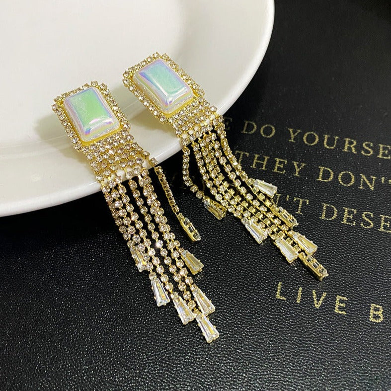 High-End Light Luxury Long Tassel Earrings - Zi Collection Hub
