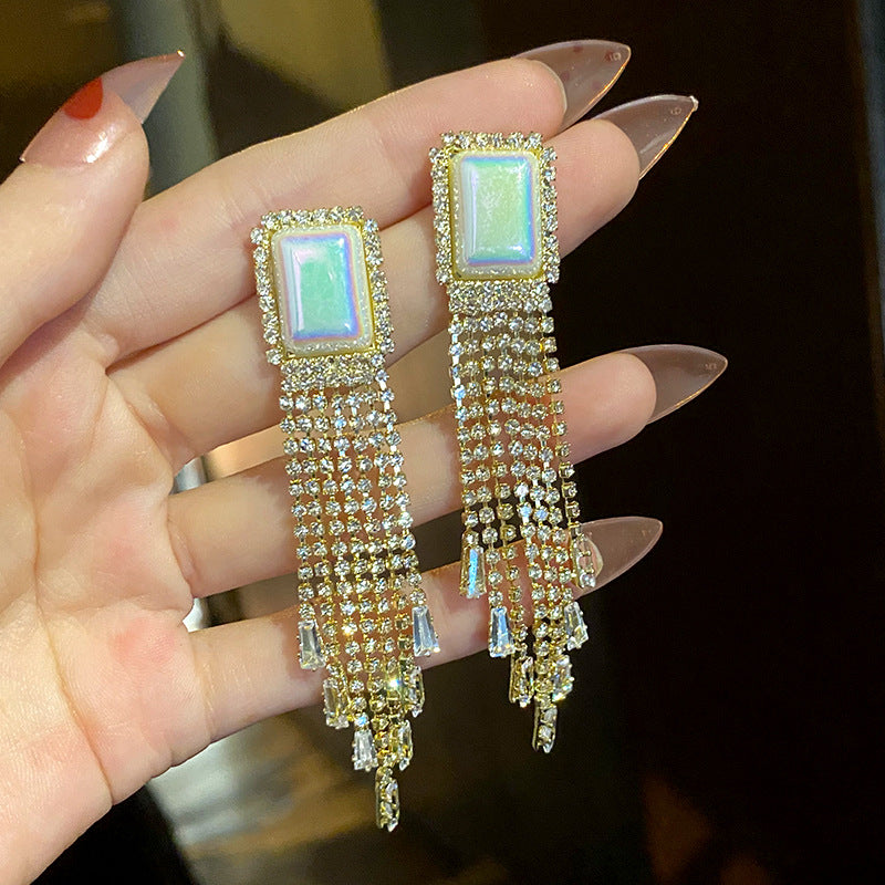High-End Light Luxury Long Tassel Earrings - Zi Collection Hub