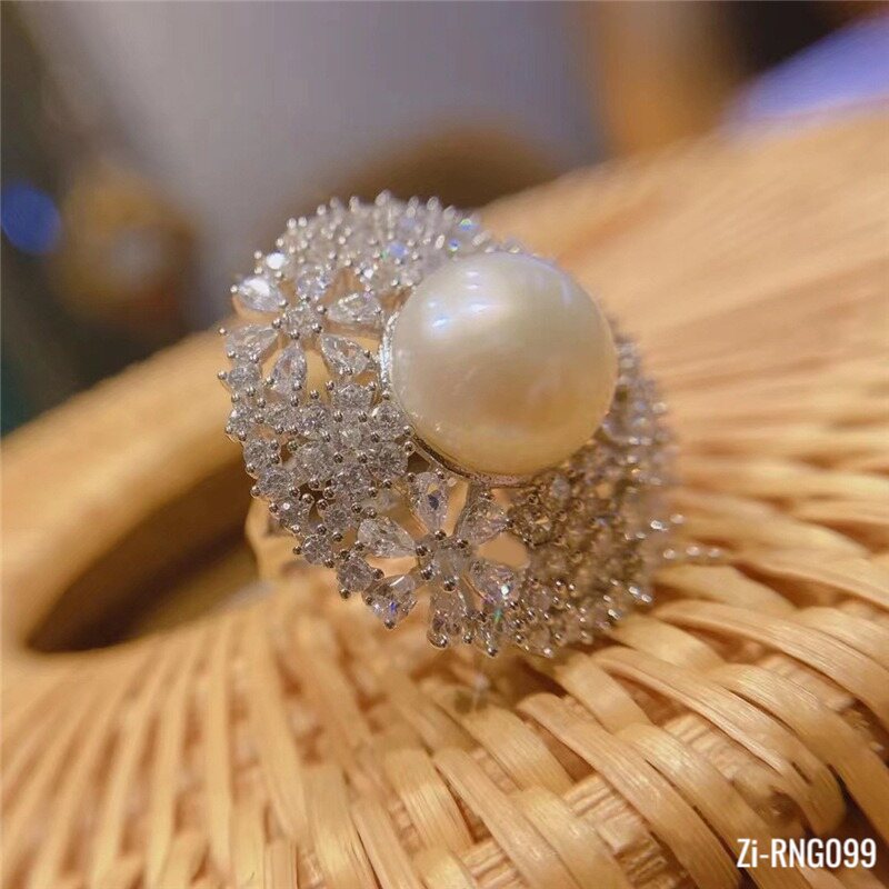 Light Luxury Noble Temperament French Pearl Open Ring - Zi Collection Hub