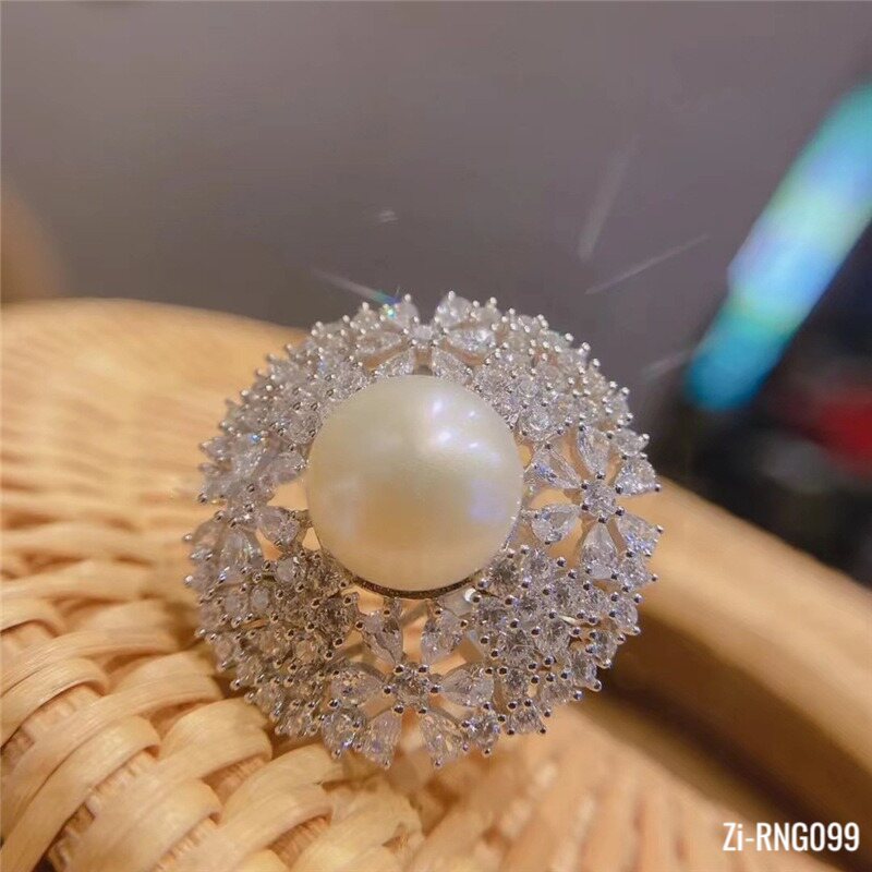 Light Luxury Noble Temperament French Pearl Open Ring - Zi Collection Hub