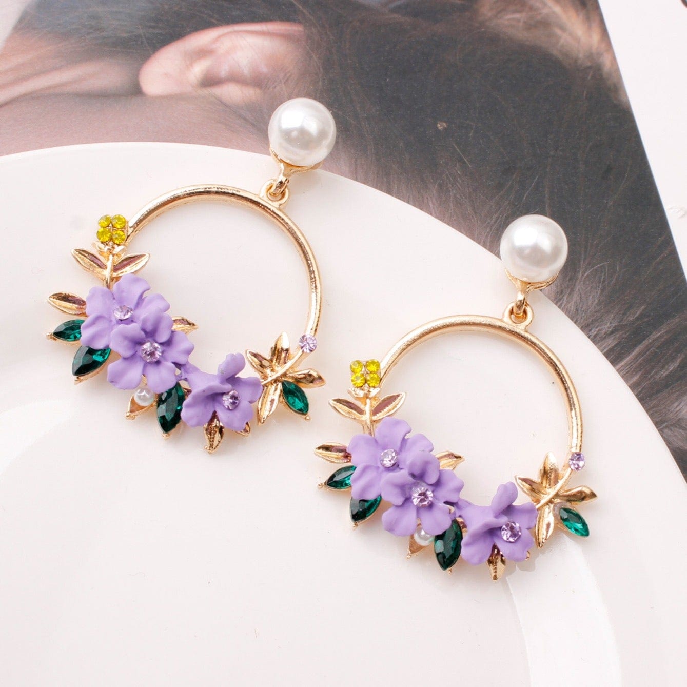 Sweet Soft Pottery Pearl Earrings - Zi Collection Hub