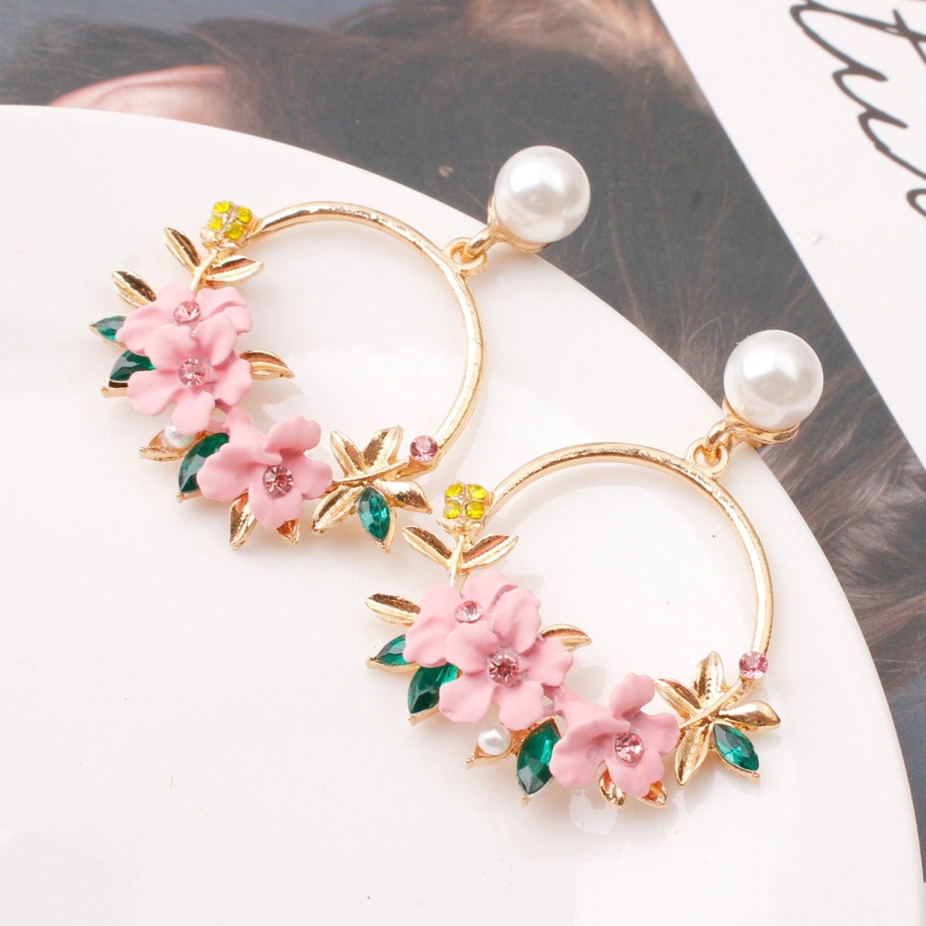 Sweet Soft Pottery Pearl Earrings - Zi Collection Hub