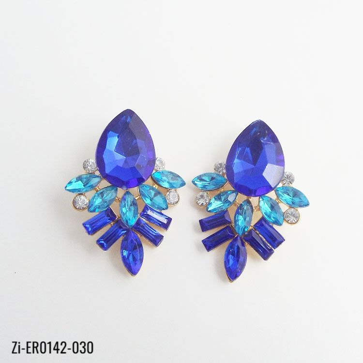 Luxury Elegant Brand Crystal Stud Earrings