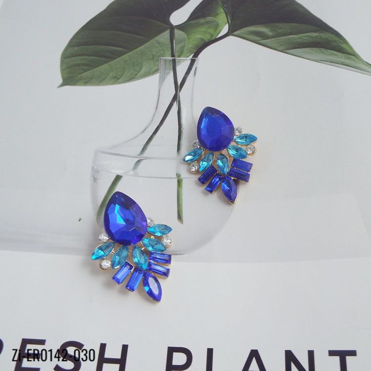 Luxury Elegant Brand Crystal Stud Earrings - Zi Collection Hub