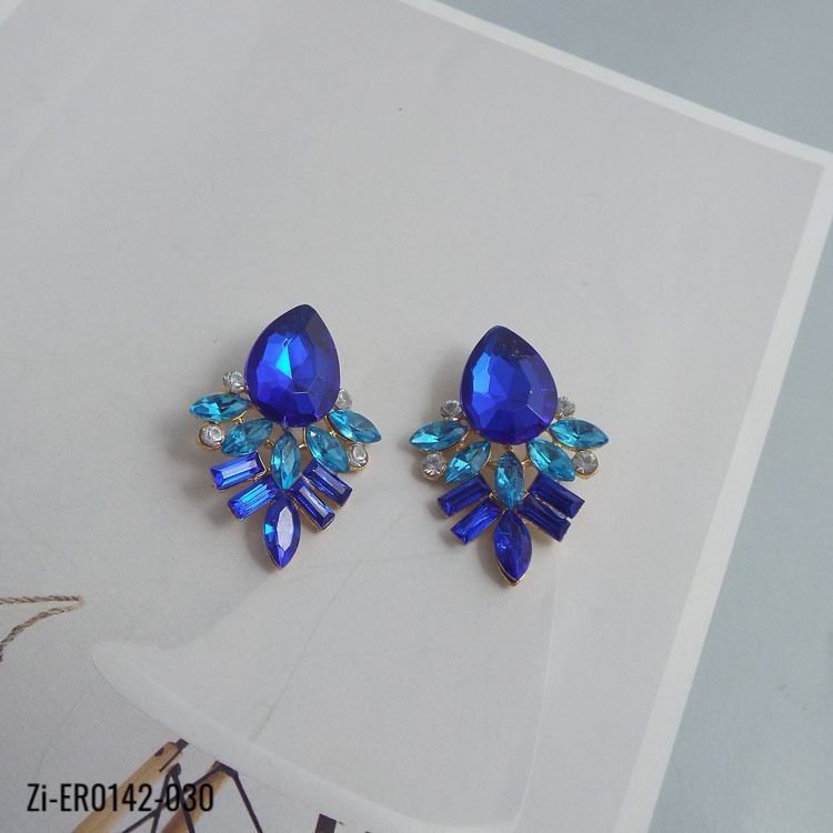 Luxury Elegant Brand Crystal Stud Earrings - Zi Collection Hub