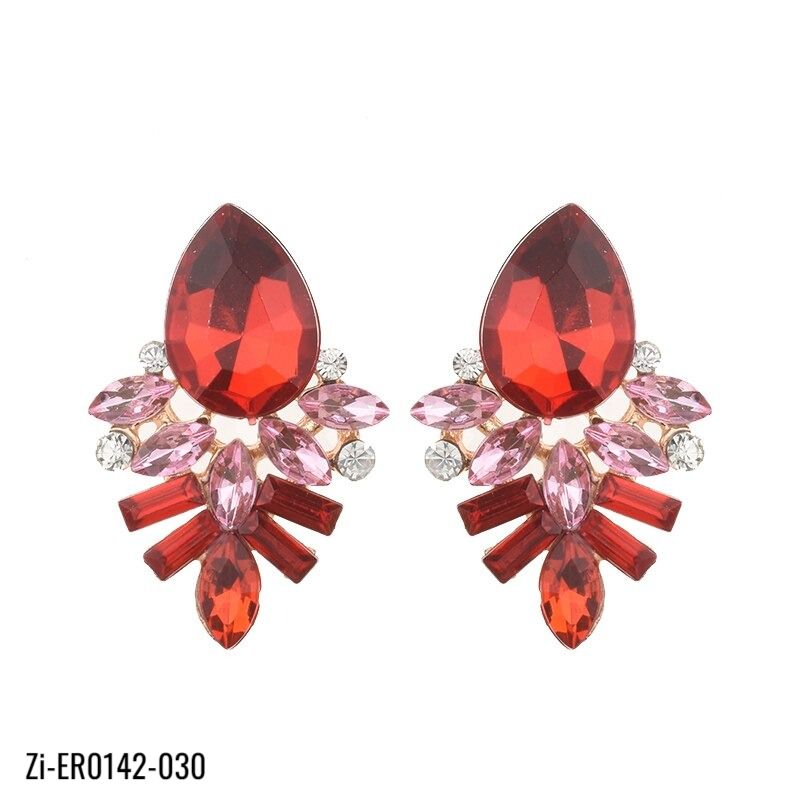Luxury Elegant Brand Crystal Stud Earrings - Zi Collection Hub