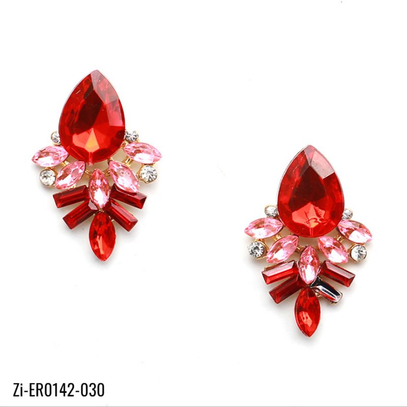 Luxury Elegant Brand Crystal Stud Earrings - Zi Collection Hub