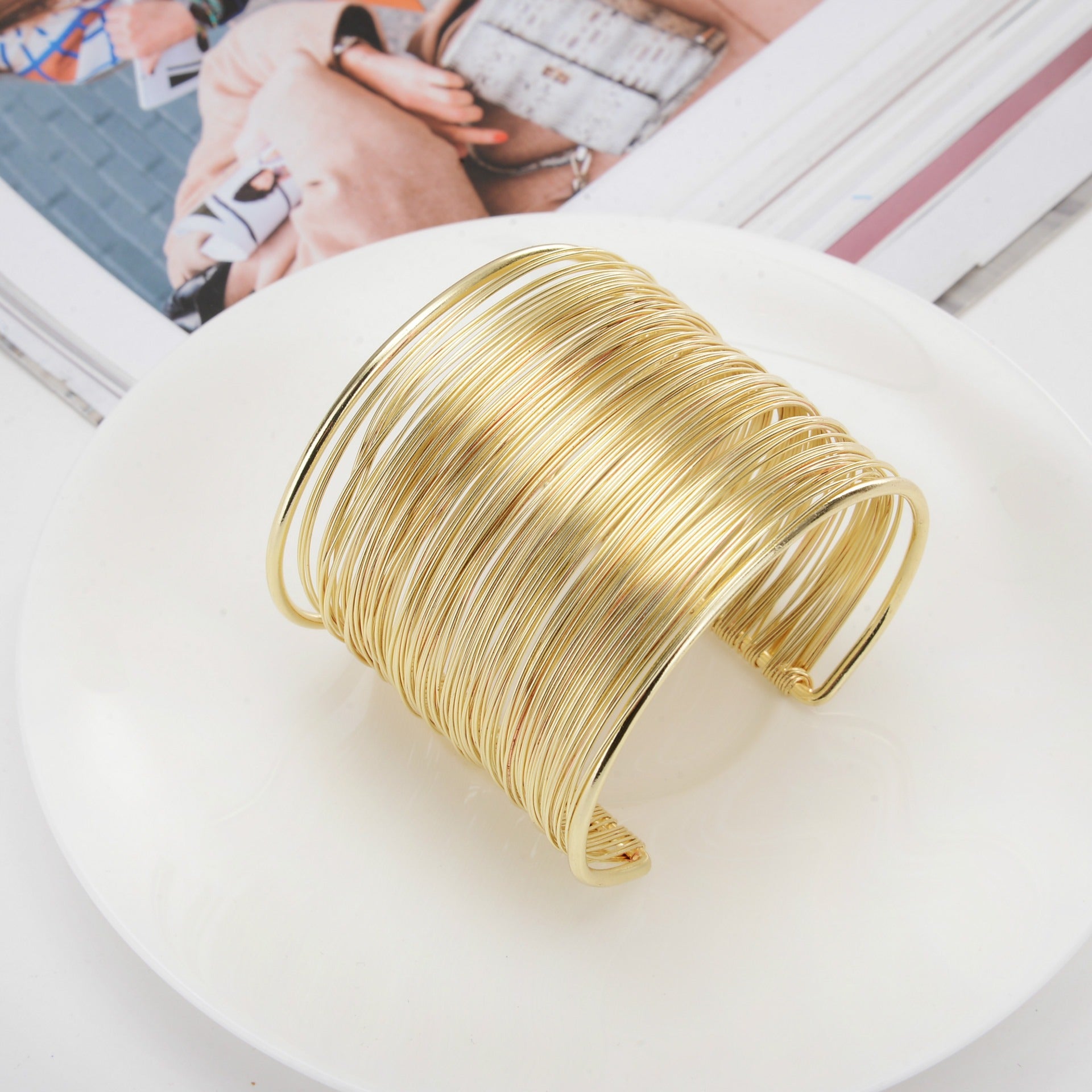 Fashion Thin Wire Open Bracelet - Zi Collection Hub