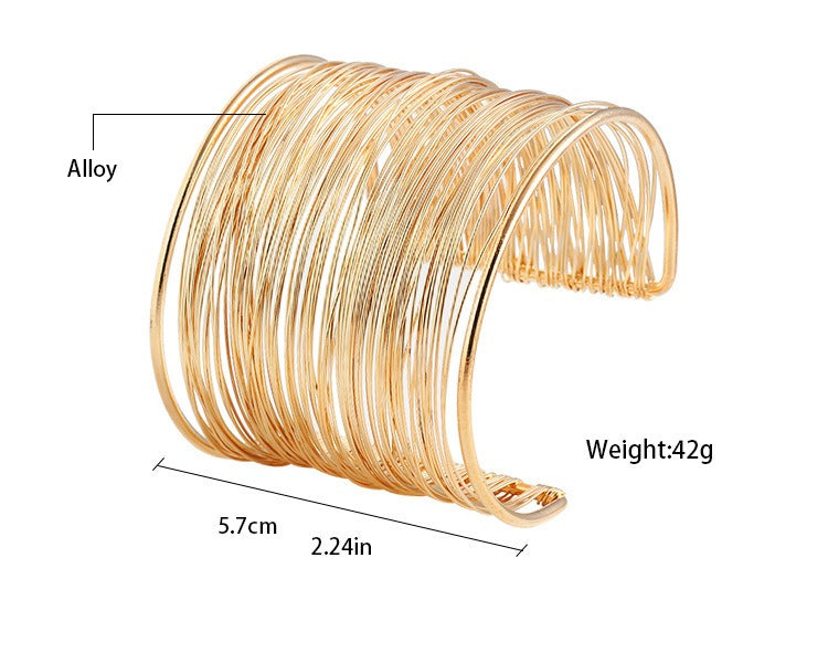 Fashion Thin Wire Open Bracelet - Zi Collection Hub