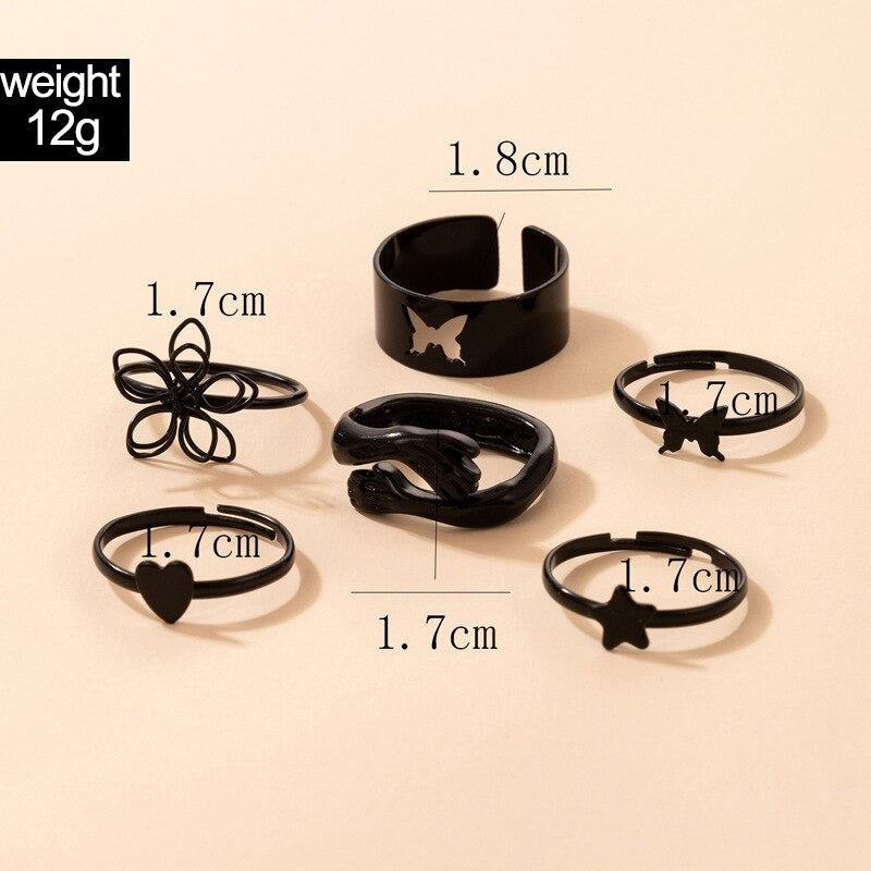 Star Love Hand Ring Set Woman - Zi Collection Hub